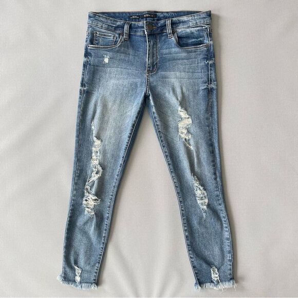 STS Blue Harper High Rise Crop Distressed Denim Jeans Women’s Size 27 - Picture 1 of 11